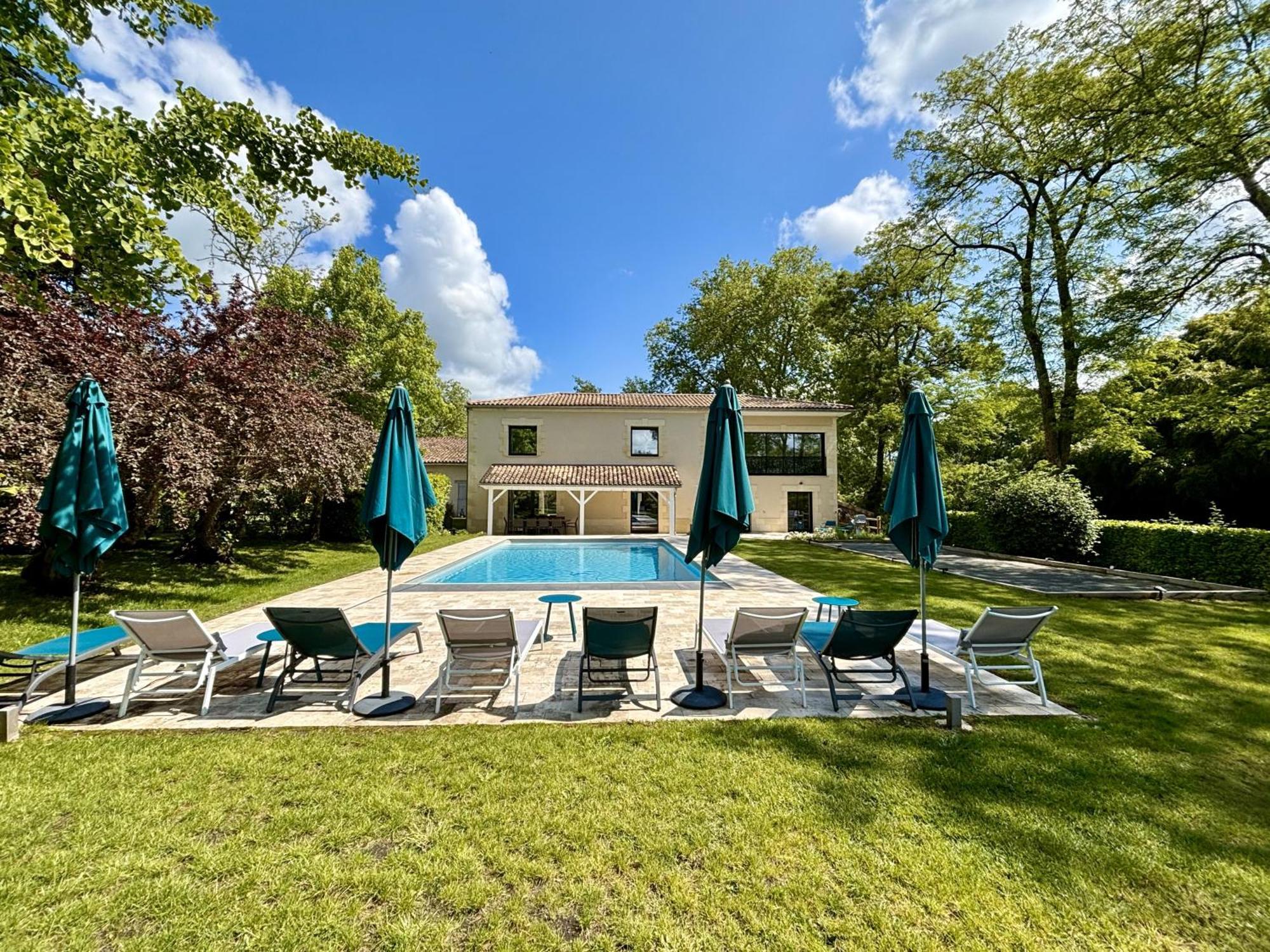 La Maison L'Eperon, Stylish 5 Star Villa Surrounded By Vineyard Near Saint Emilion Verac Ngoại thất bức ảnh